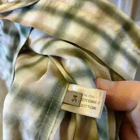 Mens Bottega Veneta S/S Button Down Canvas Shirt - Picture 3 of 4